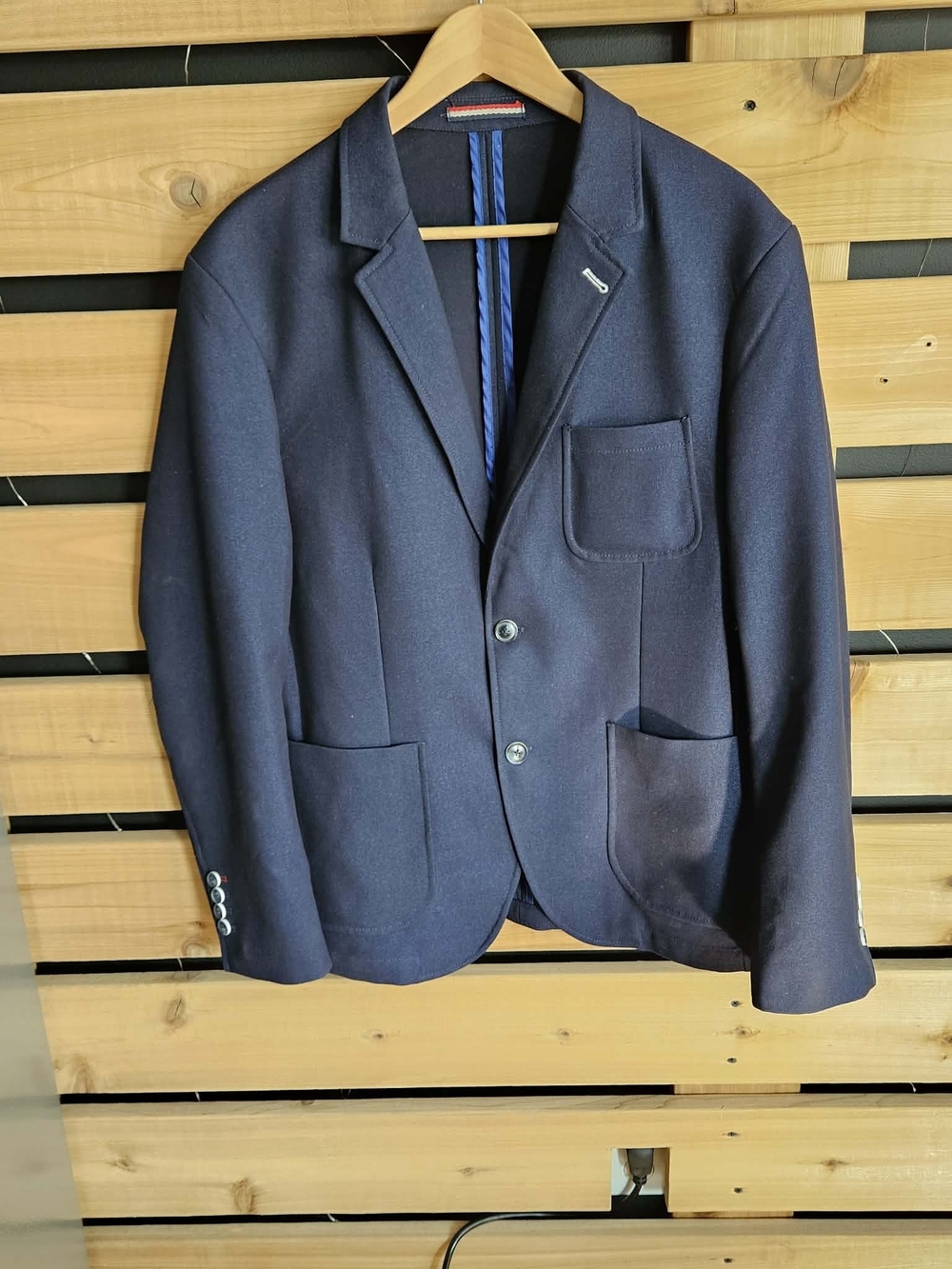 Men's Navy Blue Blazer - Classic Tailored Jacket